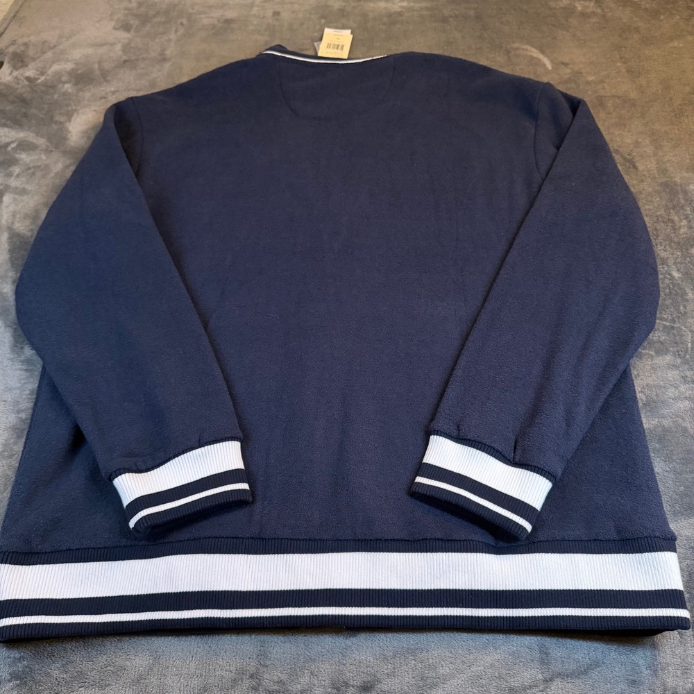 Guess Varsity Patchwork Button Down French Terry … - image 5